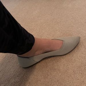 Rothy’s Point, light grey, size 9.5